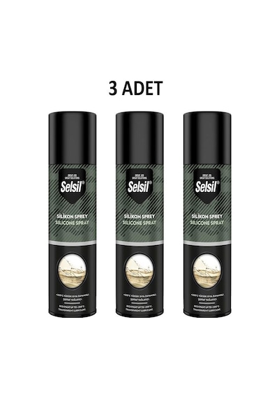 Selsil Silikon Sprey 200 Ml 3 Adet