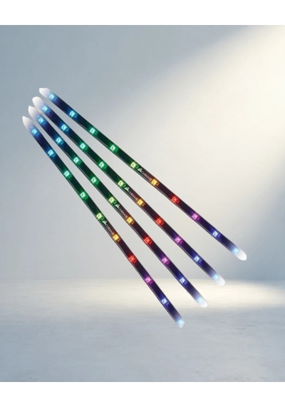 Modern Rgb Led 10'lu Çubuk Seti İle Dekoratif .