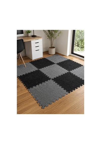 Puzzle Karo Halı Geçmeli Modüler Yer Döşemesi Siyah Gri Karo Halı Ofis Halısı Ev Halısı Çalışma Odası Zemin Kaplama Halısı Sök Tak Kullanımlı 50x50 Cm Siyah Puzzle Karo Halı Geçmeli Modüler Yer Döşemesi Siyah Gri Karo Halı Ofis Halısı Ev Halısı Çalışma Odası Zemin Kaplama Halısı Sök Tak Kullanımlı 50x50 Cm Siyah