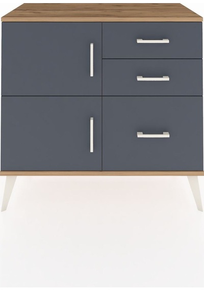 Hyperion Şifonyer Tek Raflı 3 Çekmeceli 2 Kapaklı 88x44x80 Çam-antrasit Antrasit Hyperion Şifonyer Tek Raflı 3 Çekmeceli 2 Kapaklı 88x44x80 Çam-antrasit Antrasit