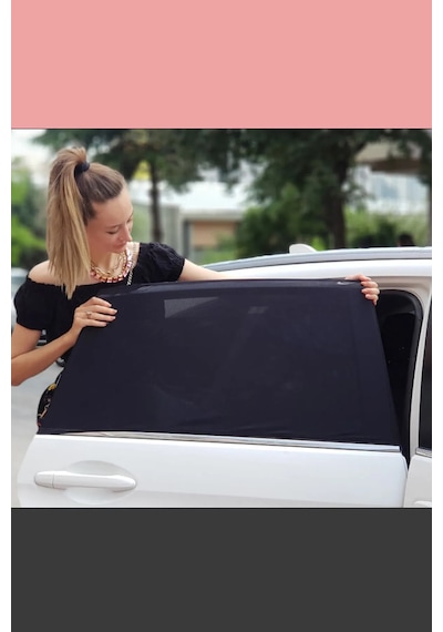 Otomobil Yan Cam Güneşlik Çıkartılabilir Araç Cam Perdesi Uv Koruyucu,110x60 Cm