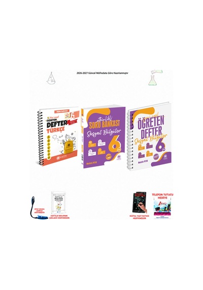 Çanta 6. Sınıf Türkçe Ve Sosyal Bilgiler 3 Kitap Seti