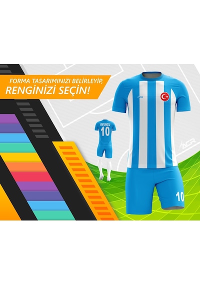 Acr Giyim Kişiye Özel Futbol Forması - Dizayn : Çizgili