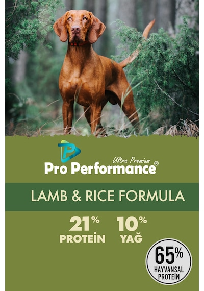 Pro Performance Premium Kuzu Etli Ve Pirinçli Yetişkin Köpek Maması 18 KG