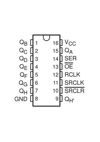 74Hc595 Shift Register Entegresi