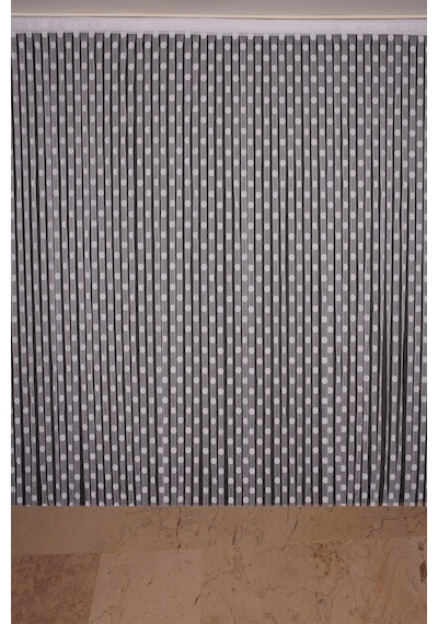 Puanlı Model Beyaz Renk Hazır İp Perde 300 270 Cm Beyaz