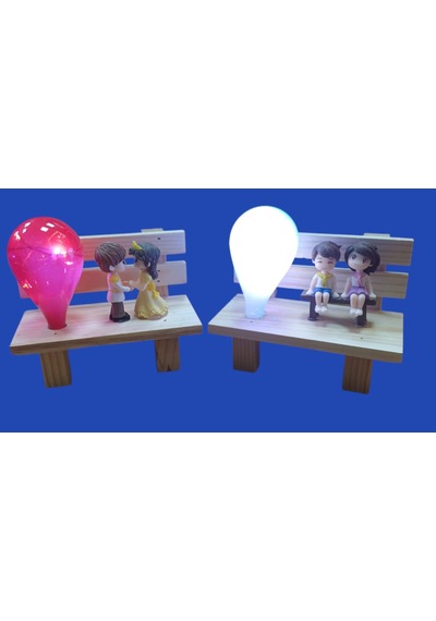 Ahşap Cam Balonlu Sevgiliye Hediye 12x8 Cm Yılbaşı Hediyesi -