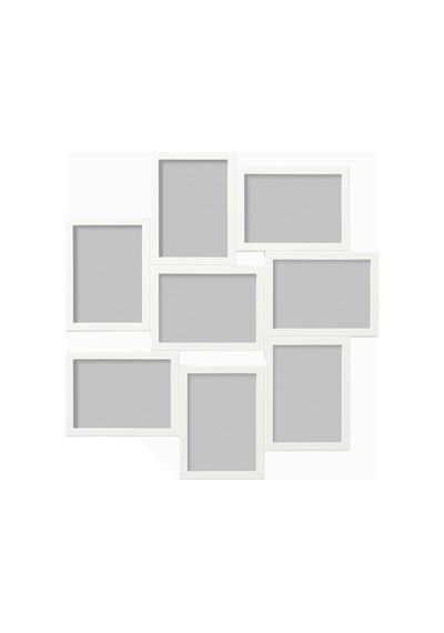 Ikea Vaxbo 8 Fotoğraflı Kolaj Çerçevesi 13 X 18 Cm Beyaz