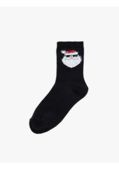 Koton Noel Baba Baskılı Soket Çorap Pamuklu Siyah 5wkb80068aa Siyah Koton Noel Baba Baskılı Soket Çorap Pamuklu Siyah 5wkb80068aa Siyah