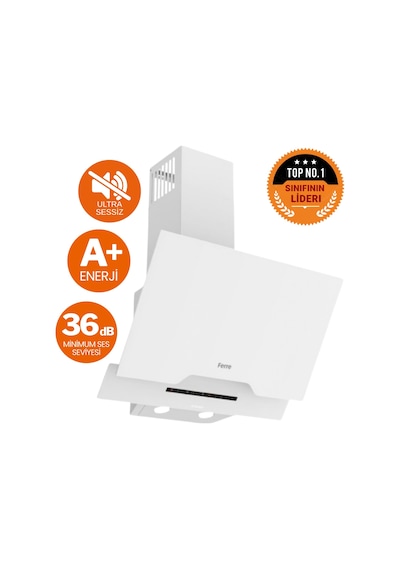 Afm Tech Ve Ferre Gewa Sessiz Elektrikli Vitro Beyaz D064-SA + V6-05 + FM7301 Ankastre Set