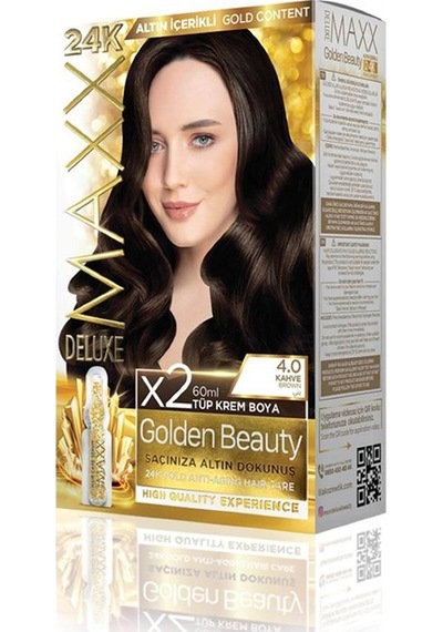 Maxx DeluxeSet Boya Golden Altın İçerikli4.0 Kahve
