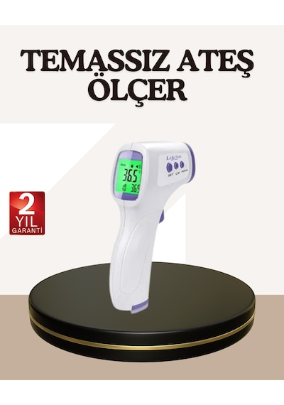 Kızılötesi Alından Temassız Ateş Ölçer Akıllı Sesli Uyarı Çok Renkli
