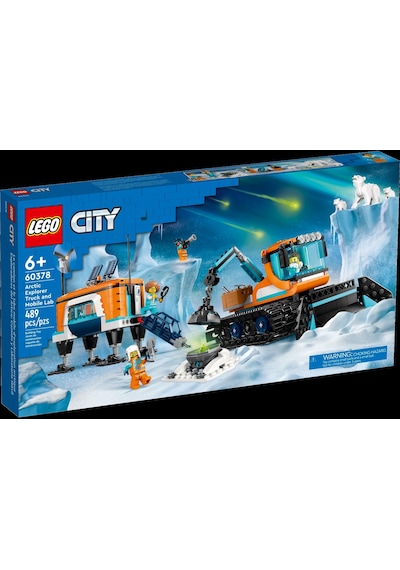 LEGO® City 60378 Kutup Keşif Kamyonu Ve Mobil Laboratuvarı Oyuncak Yapım Seti 489 Parça