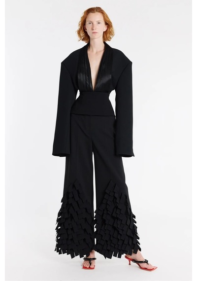 A.w.a.k.e. Mode Yüksek Bel Culottes Geometrik Dikdörtgen Detaylı Şık Ve Modern Tasarım Siyah A.w.a.k.e. Mode Yüksek Bel Culottes Geometrik Dikdörtgen Detaylı Şık Ve Modern Tasarım Siyah