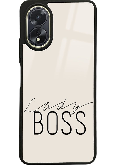 Oppo A38 Lady Boss Tasarımlı Glossy Telefon Kılıfı Çok Renkli