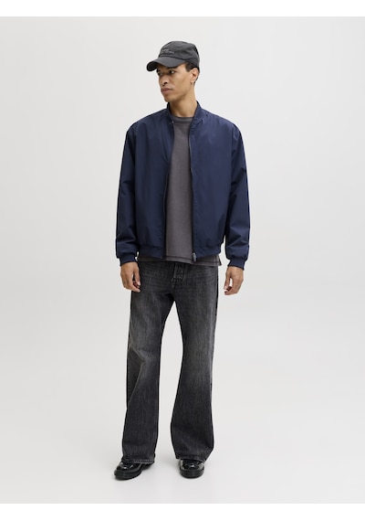 Jack & Jones Erkek Beyzbol Yaka Bomber Ceket - Charge - 12268608 Navy Blazer