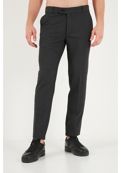 Buratti Normal Bel Regular Fit Düz Paça Pantolon Erkek Pantolon 6843702 Füme