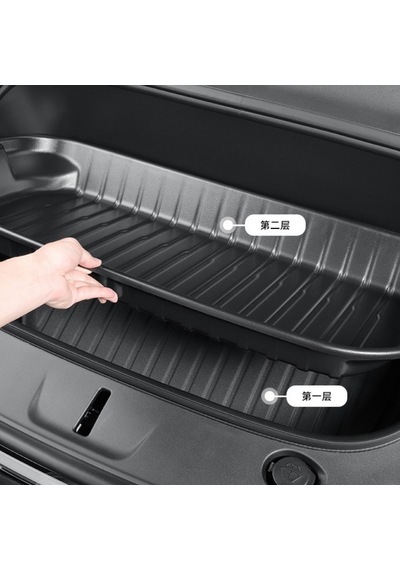 Tesla Juniper Arka Bagaj Paspası - Sert Plastik - Siyah