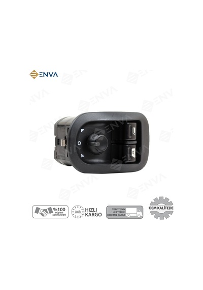Peugeot 306 Sol Ön İkili Cam Açma Kapatma Düğmesi ayna Ayarlı