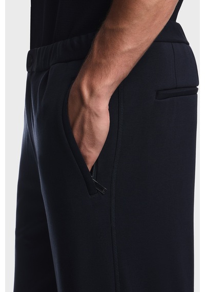 Emporio Armani Pamuk Karışımlı Normal Bel Düz Paça Jarse Pantolon Erkek Pantolon Em001611 Af27883 Ub118 Lacivert