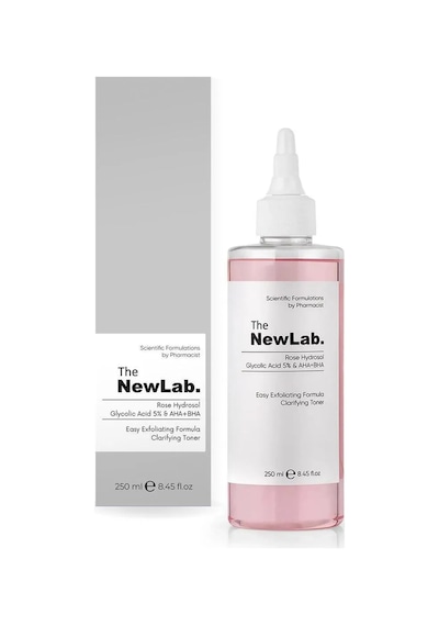 The NewLab Aydınlatıcı, Cilt Tonu Eşitleyici Ve Gözenek Sıkılaştırıcı Toner (Glycolic Acid 5% Aha Bha) 250 Ml