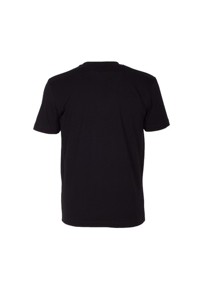 Erkek Tişört Bisiklet Yaka Slim Fit Baskılı T-shirt Ncs Jeans 1292 Siyah