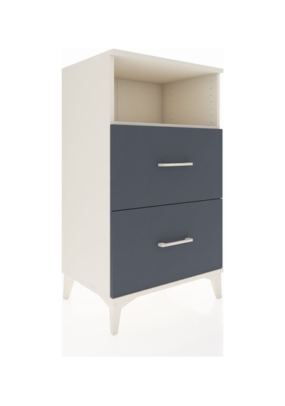 Hyperion Komodin Tek Raflı 2 Çekmeceli 60x44x106 Aytaşı-antrasit Aytaşı