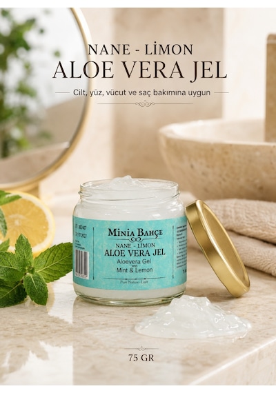 Minia Bahçe Nane ve Limonlu Aloe Vera Jel 75 G