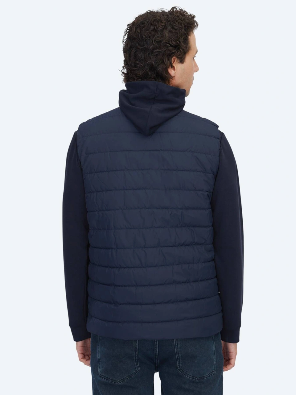 Kip Koyu Mint Regular Fit Dik Yaka Casual Dokuma Spor Yelek Koyu Mint