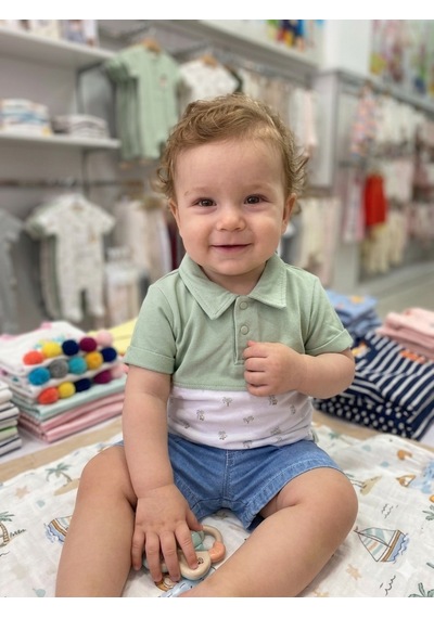 Babydoll 2'li Takım Yeşil Çok Renkli