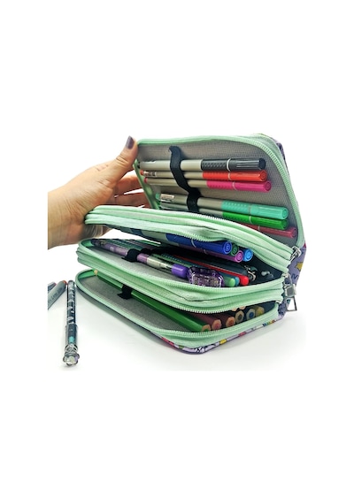 Kalem Kutusu Unicorn-flamingo Kawai Organizer Kalemkutu Vegan Deri Üç Bölmeli Kalemlik - Yeşil Beyaz - Çok Renkli Kalem Kutusu Unicorn-flamingo Kawai Organizer Kalemkutu Vegan Deri Üç Bölmeli Kalemlik - Yeşil Beyaz - Çok Renkli