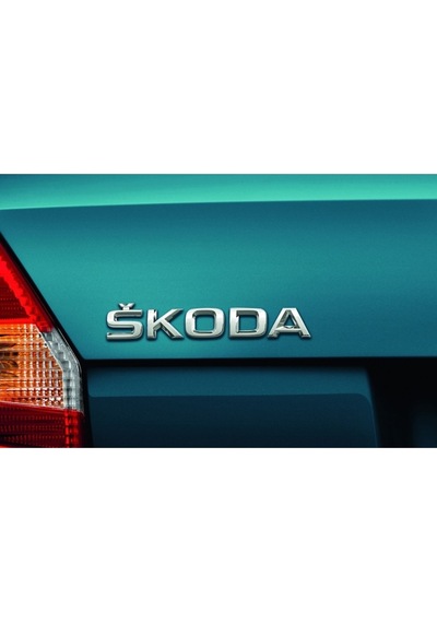 Skoda Bagaj Krom Abs 3M 3D Yazı Logo Amblem (549369393)