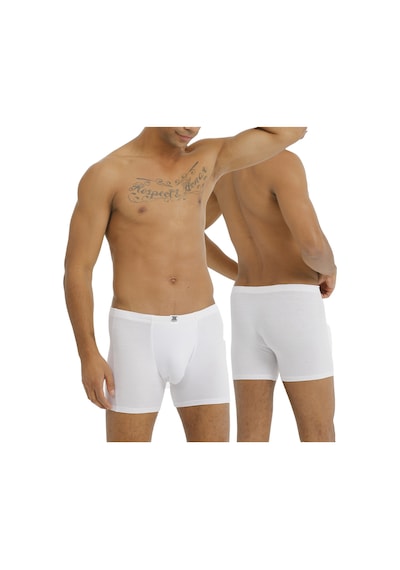 Tatkan - 3'lü - Erkek Bambu Sport Boxershort Beyaz-beyaz-beyaz