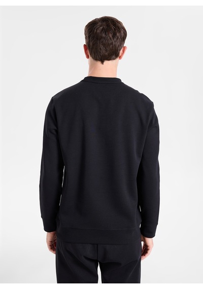 National Geographic N6wm-swt4077 Siyah Erkek Bisiklet Yaka Örme Sweatshirt