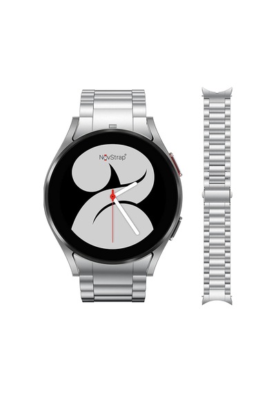 Novstrap Samsung Galaxy Watch 7 6 5 4 Fe 40-42-43-44-45-46-47 Mm İle Uyumlu Çelik Metal Kordon Boşluk Bırakmayan Pimli