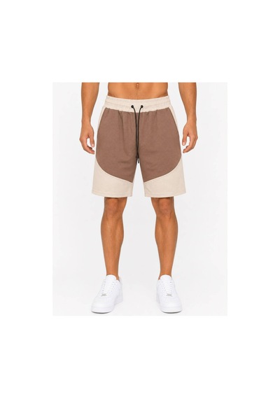 Hzr Wear Erkek Beli Lastikli İpli Cepli Penye Kumaş Pamuklu Regular Fit Şort Krem