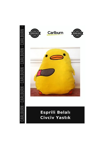 Özel Üretim Esprili Eğlenceli Dekoratif Yaratıcı Hediyelik Belalı Civciv Yastık
