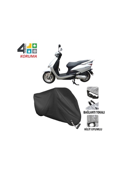 Honda Jf 26 Motosiklet Brandası ( Kilit Uyumlu - Siyah