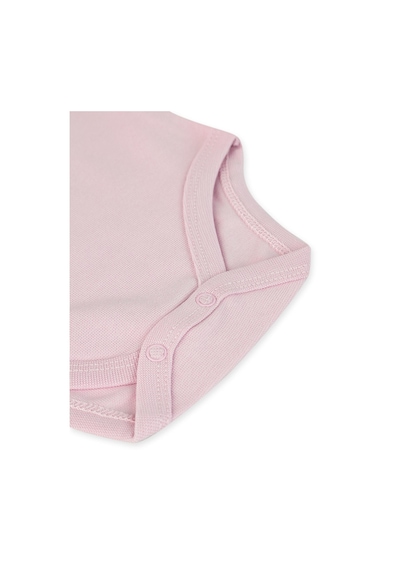 Civil Baby Organik 5 Li Sıfır Kol 3-9 Ay Çıtçıtlı Badi - Pembe