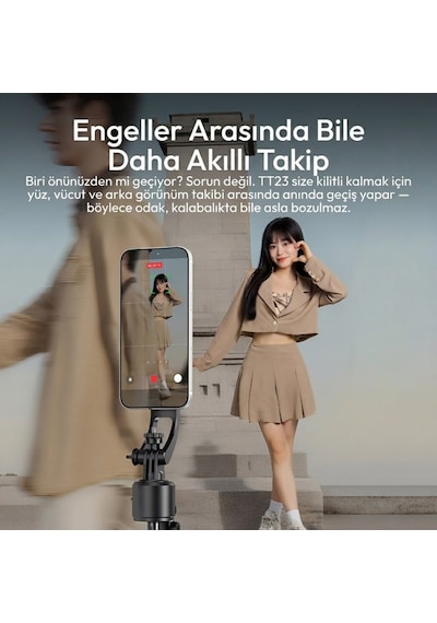 Ulanzi Tt23m Aı Otomatik Takip Manyetik Telefon Selfie Stick Tripod - T201