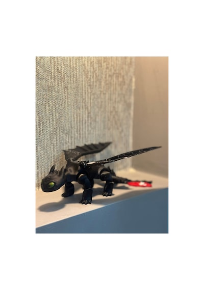 Dişsiz Toothless Ejderhanı Nasıl Eğitirsin Hareketli Figürü - 20 Cm 1 Adet Siyah