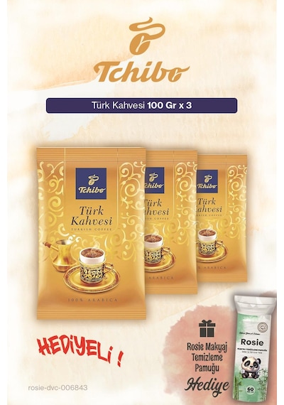 Tchibo X3 Türk Kahvesi 100 Gr Ve Pamuk Çekirdek
