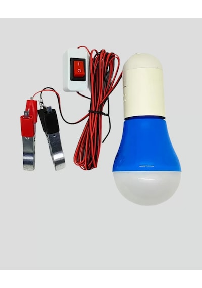 12v Led Ampul Timsah Kıskaçlı Taşınabilir Aydınlatma Cn