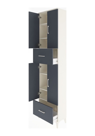 Arges Dolap 6 Raflı 2 Çekmeceli 4 Kapaklı 60x30x243 Aytaşı-an... Aytaşı