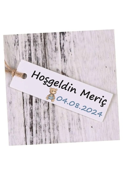 Kart İsim Etiketi Bebek Etiketi 2 X 7 Cm 150 Adet