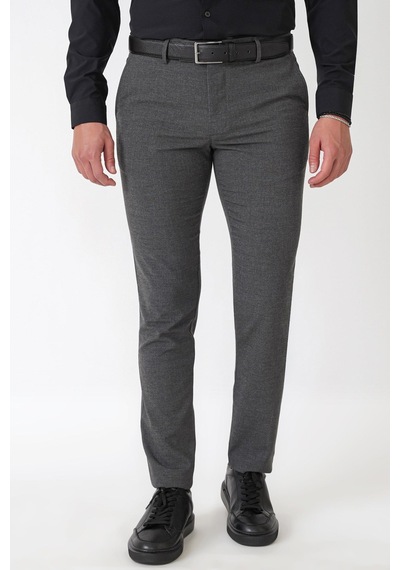 Slim Fit Yan Cep Esnek Yünlü Antrasit Pantolon P 1232