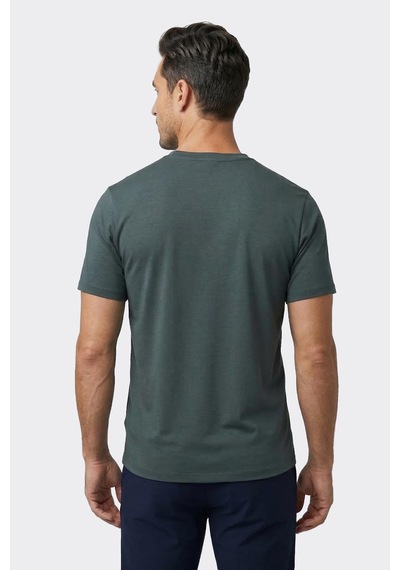 Uki Haki Modal Bisiklet Yaka T-shirt