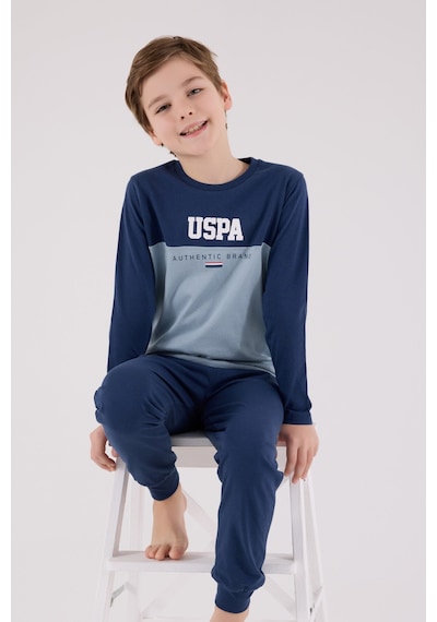 U.S. Polo Assn. Erkek Çocuk Mavi Pijama Takımı 5274-48769 Mavi