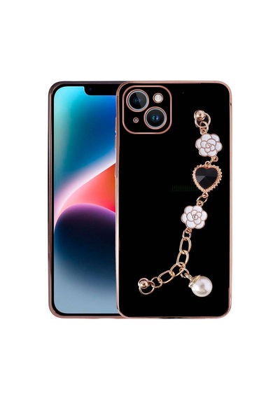 Zore İphone 15 Plus Ogaa El Tutamaçlı Kamera Korumalı Ogaa Taka Silikon Kılıf-siyah