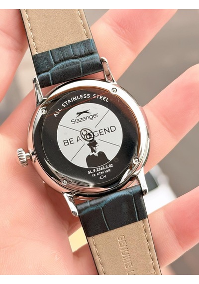 Slazenger Erkek Deri Kordon Bileklik Hediyeli 2 Yıl Garantili Suya Dayanıklı Kol Saati Vs.blkt.0761 Gri